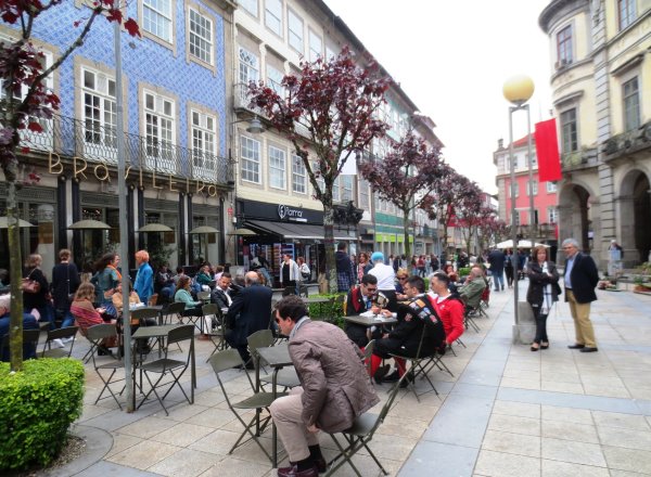 Braga-Musikanten auf dem Praca da Republica