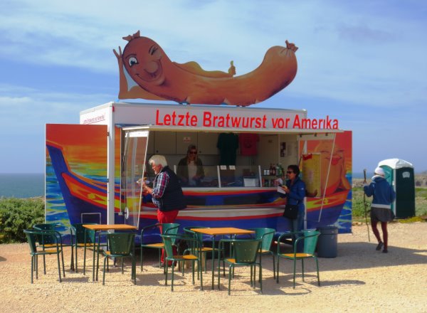 Bratwurst am Cabo Sao Vicente