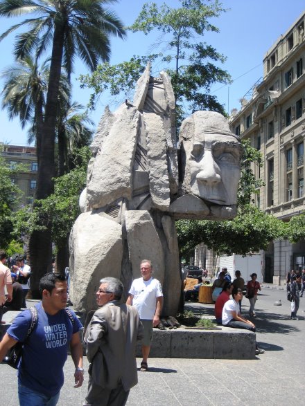 Santiago Denkmal Ureinwohner-