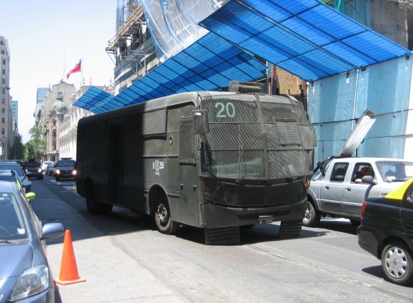 Santiago Polizei-Bus Santiago Polizei-Bus